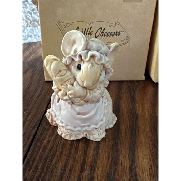 Ganz 1991/2 Little Cheesers Get Well & Mouse Mom Shopping Figurines #05637 05113 - Picture 4 of 6